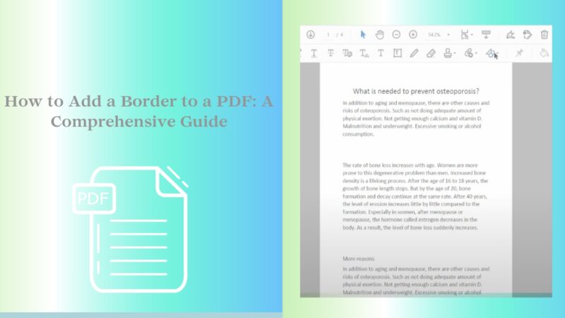 How to Add a Border to a PDF A Comprehensive Guide